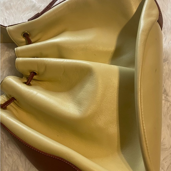 Giancarlo Macucci GM Bag Made in Italy Ivory & Brown Bag - Picture 6 of 16